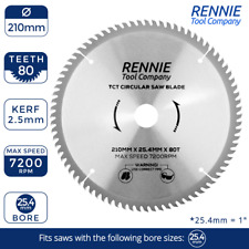 Usado, Lâmina circular de madeira TCT 210mm x 80T serve para serras Evolution Rage furo de 25,4mm comprar usado  Enviando para Brazil