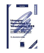 Steuerlehre veranlagung 1998 gebraucht kaufen  Trebbin