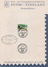 Finnland 1979 gedenkblatt gebraucht kaufen  Lübeck