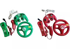 Autêntico Mario & Luigi Nintendo Wii Pacote de Acessórios Rodas Almofada de Luta Fabricante de Equipamento Original, usado comprar usado  Enviando para Brazil