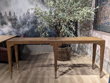Slim oak console for sale  MILTON KEYNES