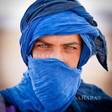 Cachecol longo tuaregue marroquino turbante étnico Saara berbere feito à mão unissex adulto, usado comprar usado  Enviando para Brazil