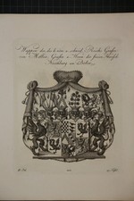 Armoiries gravure cuivre d'occasion  Expédié en France