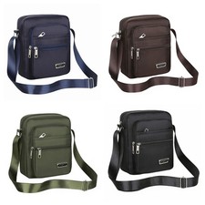 Usado, Bolsa de ombro masculina casual tiracolo tecido impermeável design multibolso  comprar usado Usado, Bolsa de ombro masculina casual tiracolo tecido impermeável design multibolso  comprar usado  Enviando para Brazil