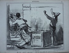 Lithographie daumier blanc d'occasion  Paris XIX