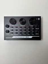 Usado, Placa de som ao vivo USB V8II (Bluetooth) – USADA – Mixer de áudio para streaming, pod comprar usado  Enviando para Brazil
