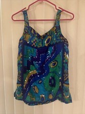 Blusa Chiara by Mosaic de seda com lantejoulas média comprar usado  Enviando para Brazil