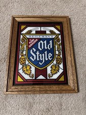 Quadro emoldurado vintage Heileman's Old Style Beer Breweriana barra metálica comprar usado  Enviando para Brazil