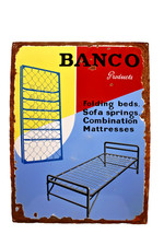 Vintage Banco Prodotti Porcellana Smalto Segno Olandese 66cmx48.3cm Olanda Letti, usado comprar usado  Enviando para Brazil