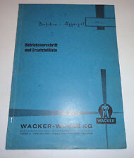 Betriebsanleitung teilekatalog gebraucht kaufen  Jever
