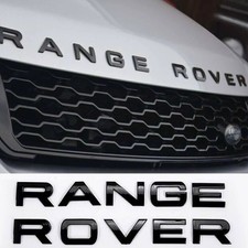 2 X Emblemas Range Rover TAMANHO GENUÍNO PRETO BRILHANTE CAPOTA OU BOTA ALTA QUALIDADE, usado comprar usado  Enviando para Brazil