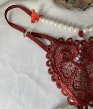 Burgundy male crotchless for sale  LONDON