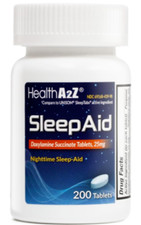 Auxílio noturno para dormir, Sleeptabs, succinato de doxilamina, 200 comprimidos comprar usado  Enviando para Brazil