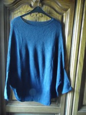 Strickpulli dunkelblau tief gebraucht kaufen  Werl