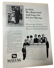 Maytag 1967 lavadora vintage estampada anuncio reparación tienda de electrodomésticos decoración segunda mano  Embacar hacia Argentina