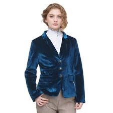 Blazer feminino retrô jaqueta gola V trabalho escritório terno fenda blazer casaco slim fit comprar usado  Enviando para Brazil