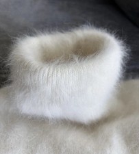 Weiß rollkragenpullover angor gebraucht kaufen  Offenbach am Main