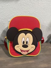 Mochila/lancheira Mickey Mouse tamanho infantil marca alvo bolso frontal zíper superior comprar usado  Enviando para Brazil