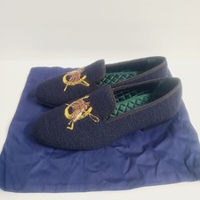 Tênis Polo Ralph Lauren Paxton Needlepoint cavalo equestre tamanho 13 azul comprar usado  Enviando para Brazil