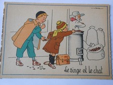 Carte postale singe d'occasion  Aiffres