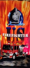 Toalha bombeiro bombeiro bombeiro infantil banho de carro de bombeiros EUA comprar usado  Enviando para Brazil