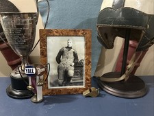 Foto antiga vintage de jogador de futebol com uniforme com cadarço comprar usado  Enviando para Brazil
