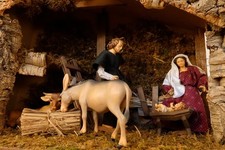 Weihnachtskrippe heilige famil gebraucht kaufen  München