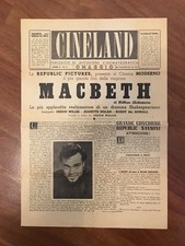 Cineland 1950 macbeth usato  San Lazzaro di Savena