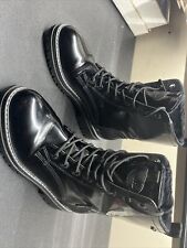 Botas de combate BENCH de cuero negro para mujer talla 8, usado segunda mano  Embacar hacia Argentina