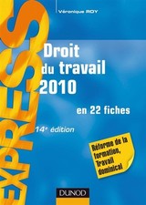 Droit travail 2010 d'occasion  France