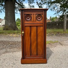 Antique walnut bedside for sale  HEREFORD