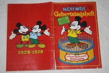 Micky maus geburtstagsheft gebraucht kaufen  Bellheim