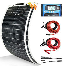  Kit de painel solar mono flexível 200w 400w 12v para caravana trailer barco campista van galpão comprar usado  Enviando para Brazil