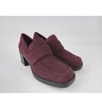 Shoes burgundy real for sale  Shipping to Ireland