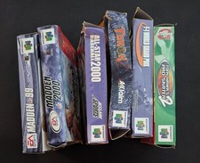 SOMENTE CAIXAS | Lote de 6 x N64 SOMENTE CAIXAS. Tony Hawk's Pro Skater 2, Madden, F-1 comprar usado  Enviando para Brazil