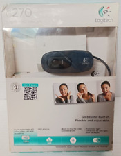 Webcam Logitech C270 HD 720p Widescreen chamadas de vídeo - Preto (caixa aberta) comprar usado  Enviando para Brazil