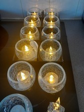 Clear glass crackle for sale  LIVERPOOL