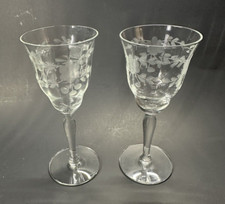 Vintage etched floral for sale  Manchester