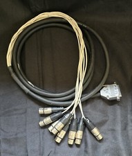 ProCo DB25 macho para 8 canais XLR fêmea cabo cobra chicote analógico Tascam/Mackie 10'  comprar usado  Enviando para Brazil
