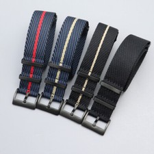 Pulseira de relógio de náilon trançada passagem única 20 22 mm para Tudor Black Bay Red comprar usado  Enviando para Brazil