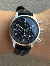 IWC Schauffhausen Der Flieger relógio 3741 cronógrafo quartzo masculino 36mm fabricado na Suíça comprar usado  Enviando para Brazil