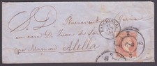 ESPAÑA 1859 CARTA CIRCULADA BARCELONA A ALELLA MATASELLOS RUEDA DE CARRETA comprar usado ESPAÑA 1859 CARTA CIRCULADA BARCELONA A ALELLA MATASELLOS RUEDA DE CARRETA comprar usado  Enviando para Brazil