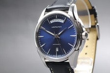 Usado, [Quase em perfeito estado] Hamilton Jazzmaster H325051 relógio masculino automático dia/data mostrador azul comprar usado  Enviando para Brazil