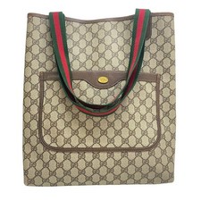 Bolsa tote Gucci PVC couro GG Supreme Sherry Line usada comprar usado  Enviando para Brazil