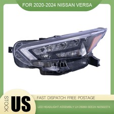 Conjunto de farol de LED lado esquerdo do motorista 26060-5EE2A para 2020-2024 Nissan Versa, usado comprar usado  Enviando para Brazil