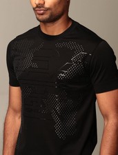 Usado, Camiseta masculina manga curta logotipo cravejado Emporio Armani 2021 grande preta clássica comprar usado  Enviando para Brazil
