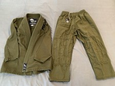 Hawk Jiu Jitsu Kids Leve Brazilian Jiu Jitsu Gi K4- Olive Bom! comprar usado  Enviando para Brazil