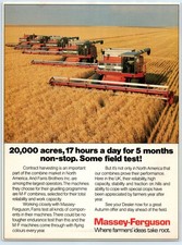 Massey Ferguson Combina Colheitadeiras Contratadas EUA Anúncio Vintage 1986 comprar usado  Enviando para Brazil