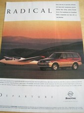 SANGYONG MUSSO 4X4 CARTAZ DE CARRO ANÚNCIO QUADRO PRONTO TAMANHO A4 ARQUIVO J, usado comprar usado  Enviando para Brazil