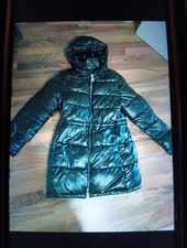 Winterjacke schwarz glanz gebraucht kaufen  Burgstädt